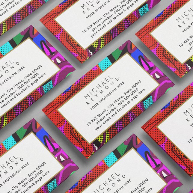 Modern abstraktion I-abstrakt Visitkort (Skapare uppladdad)