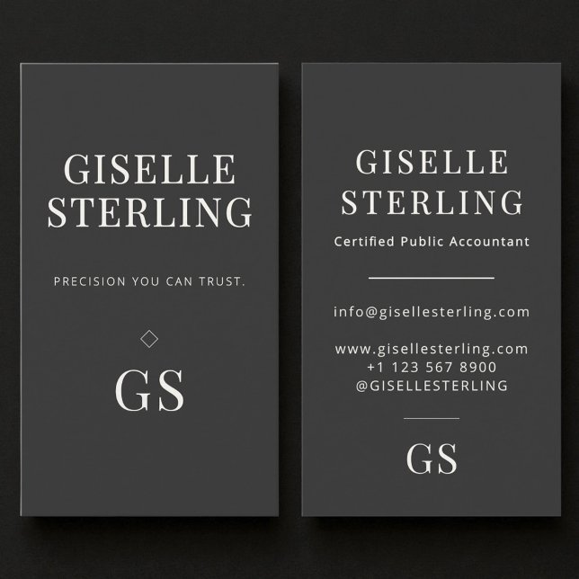 Modern Accountant Tax Preparer CPA Visitkort (Skapare uppladdad)