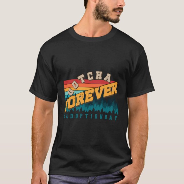 Modern adoptionsdag för överordnad fosterfoster t shirt (Framsida)