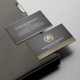 Modern advokat, advokat Faux Guld Domstol Visitkort