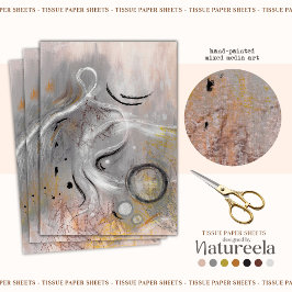 Modern Aesthetic Abstract Decoupage Tissue Paper