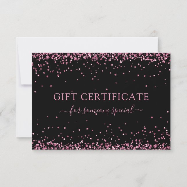 MODERN AFFÄRSINTYG GIFT GLITTER (Framsida)