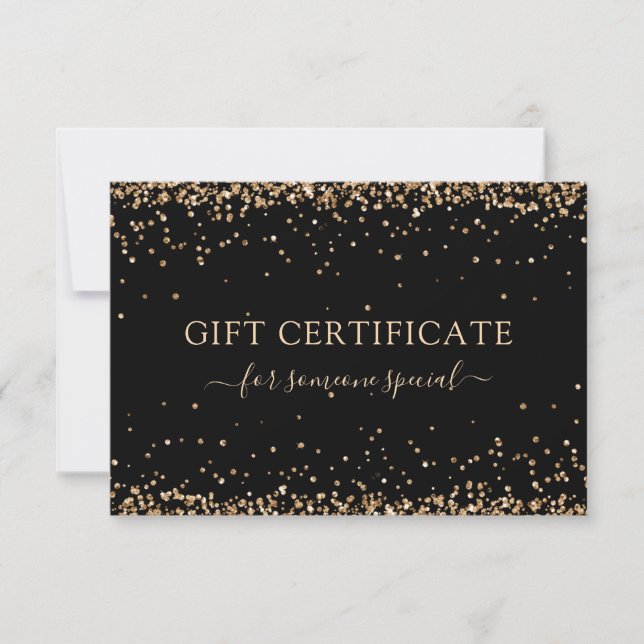 MODERN AFFÄRSINTYG GIFT GLITTER (Framsida)