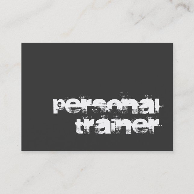 Modern Affärskort för knubbigets unika träningsind Visitkort (Framsida)