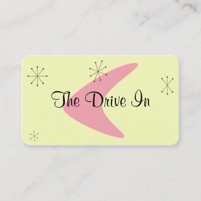 Modern Affärskort för Retro-milleniumcenter Visitkort (Framsida)