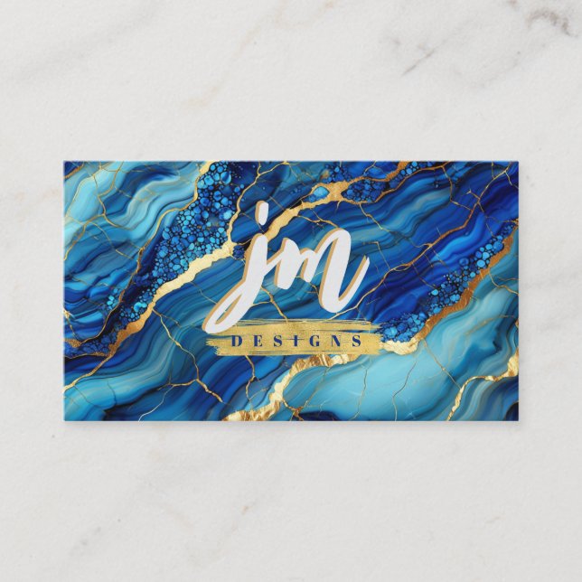 Modern Affärskort med fetstil och Guld Visitkort (Framsida)