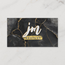 Modern Affärskort med fetstil och Guld Visitkort