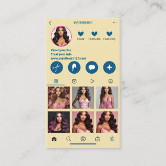 Modern Affärskort QR-kodsfotosamling Visitkort