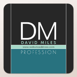 Modern affärsmall | Anpassadet Färg Fyrkantigt Klistermärke