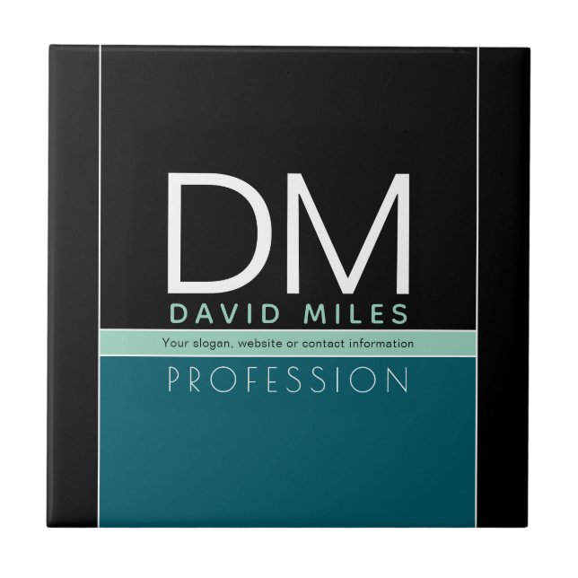 Modern affärsmall | Anpassadet Färg Kakelplatta (Framsidan)