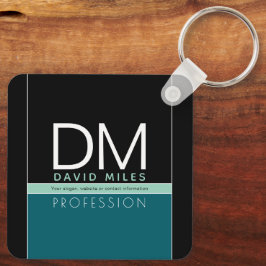 Modern affärsmall | Anpassadet Färg Nyckelring