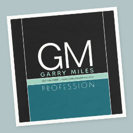 Modern affärsmall | Anpassadet Färg Pappersservett