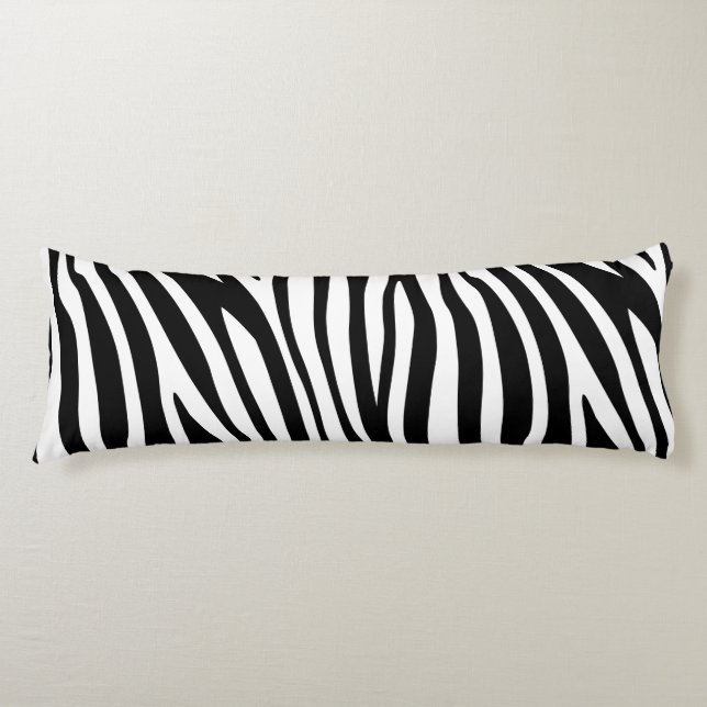 Modern African Mountain Zebra Animal Print Mönster Kroppskudde (Framsidan)