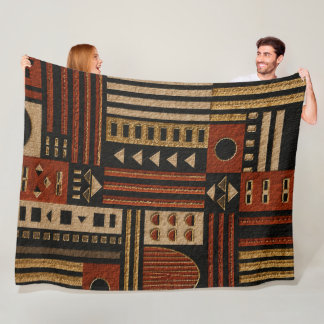 Modern afrikansk geometrisk Sherpafilt dekor Fleecefilt