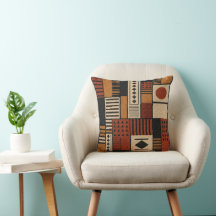 Modern afrikansk lermudcloth Sherpafilt dekor