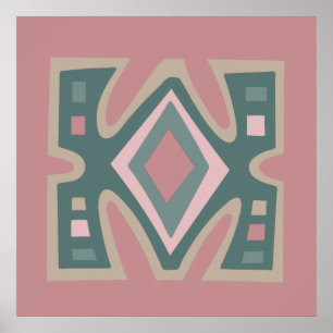 Modern afrikansk modern abstrakt konst poster