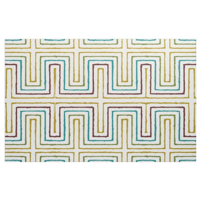 Modern afrikansk stamdesign Mönster Tyg (Yard)