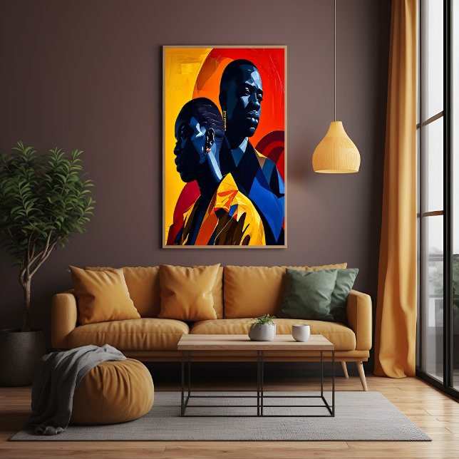Modern Afrocentric Abstrakt Art Poster (Skapare uppladdad)