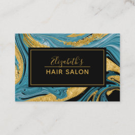Modern Agate Marble Professionell Hair Stylist Visitkort