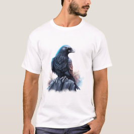 Modern AI-genererad Mörk Raven T Shirt