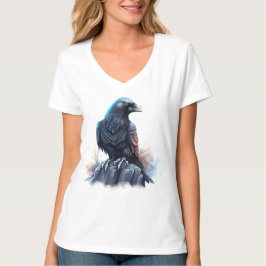 Modern AI-genererad Mörk Raven T Shirt