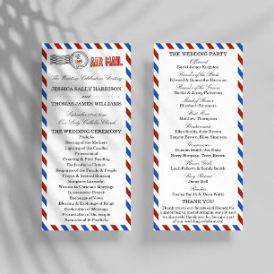 Modern Airmail Bröllop Collection - Program