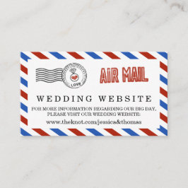 Modern Airmail Bröllop-samling Tilläggskort
