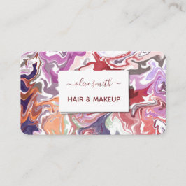Modern akryl av flytande konst visitkort
