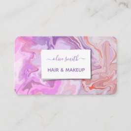 Modern akryl av flytande konst visitkort