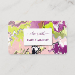 Modern akryl av flytande konst visitkort