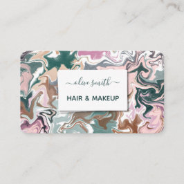 Modern akryl av flytande konst visitkort