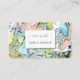 Modern akryl av flytande konst visitkort