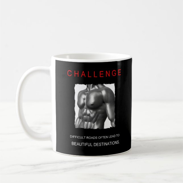 Modern aktiveringschallenge-citat kaffemugg (Vänster)