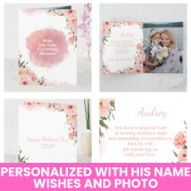 Modern akvarell Elegant Rosa Blommig Mors Dag