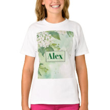 Modern akvarell gröna blommor & anpassa