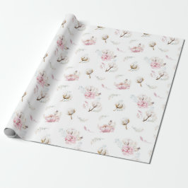 Modern akvarellbabypresentförpackningspapper presentpapper