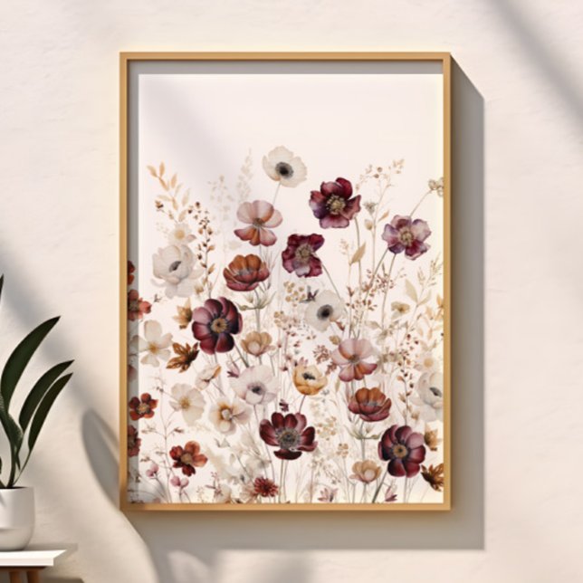 Modern Akvarellblomma Poster (Skapare uppladdad)