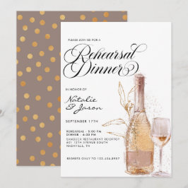 Modern, äldre vattenfärgssvarv för vinförnyelse in inbjudningar