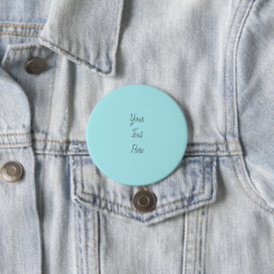 Modern Alice Blå Minimalistisk Personlig Badge By Knapp