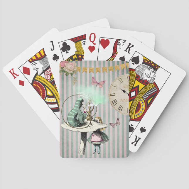 Modern Alice i Wonderland Casinokort (Baksidan)