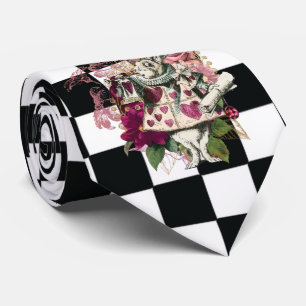 Modern Alice i Wonderland Rabbit Black and White Slips