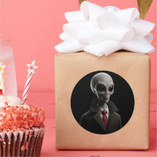 Modern Alien Runt Klistermärke