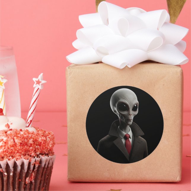 Modern Alien Runt Klistermärke (Part)