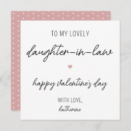 Modern Alla hjärtans dagskort för dotter i juridik Kort