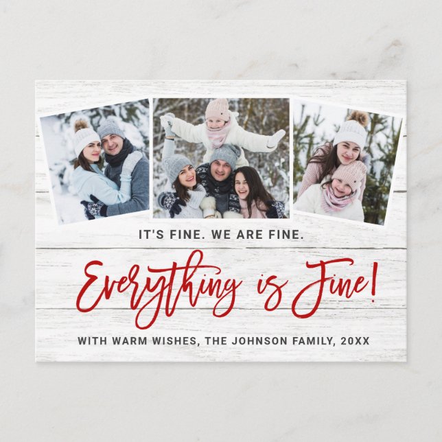 Modern allt är Bra jul 3 Photo Vykort (Framsida)