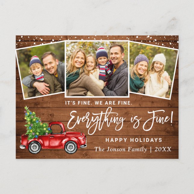 Modern allt är Bra jul 3 Photo Vykort (Framsida)