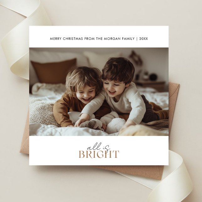 Modern allt är Roligten för ljusa juljägare i Guld Julkort (Skapare uppladdad)