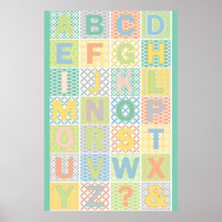 Modern Alphabet Poster