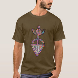 Modern Amazigh Yaz-symbol – Vibrant Tribal T-shirt