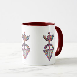 Modern Amazigh Yaz-symbol – Vibrant Tribal T-shirt Mugg